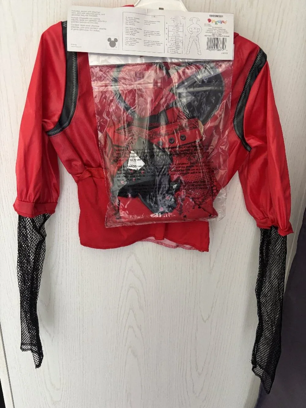 Descendants RED Halloween Costume 7/8 Jacket Pants Gloves Disney Kids Girls